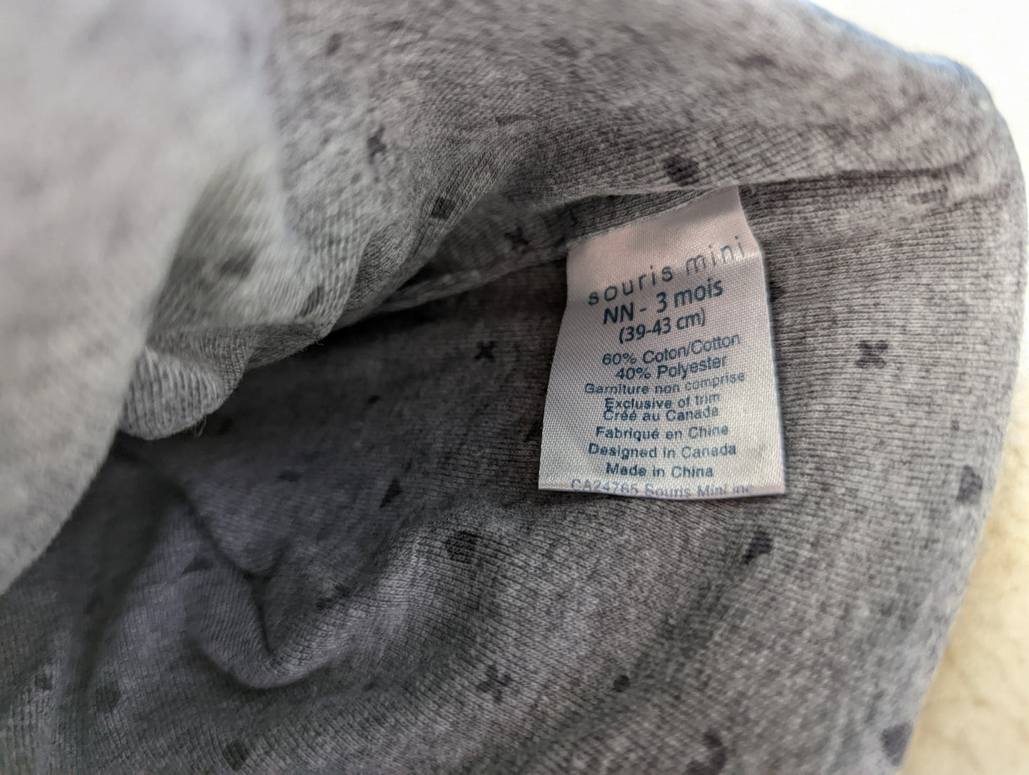 Chapeau nouveau-né 3mois Souris mini (C:KL)