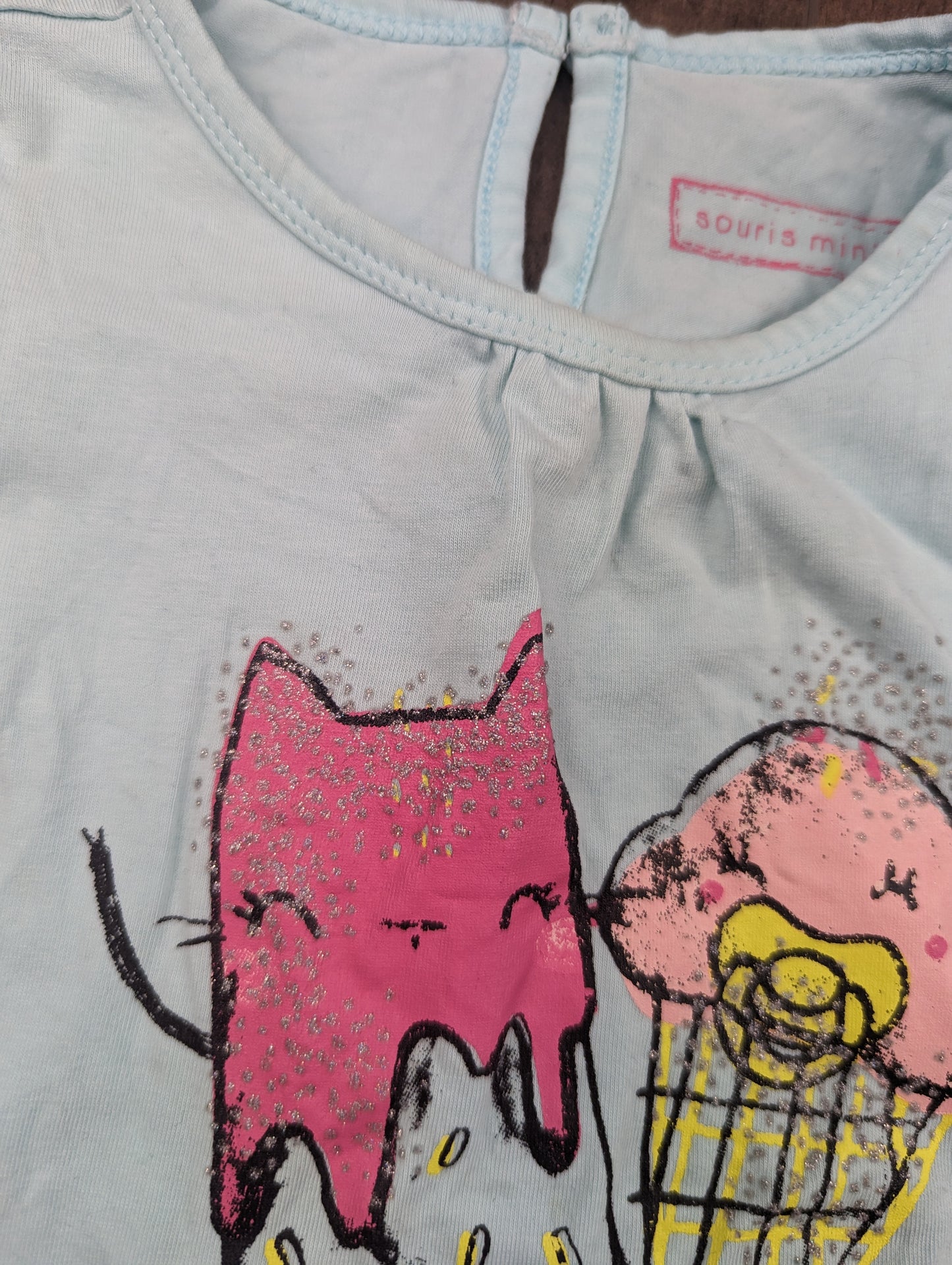 Chandail Arc-en-ciel glacé 6-9mois Souris mini *