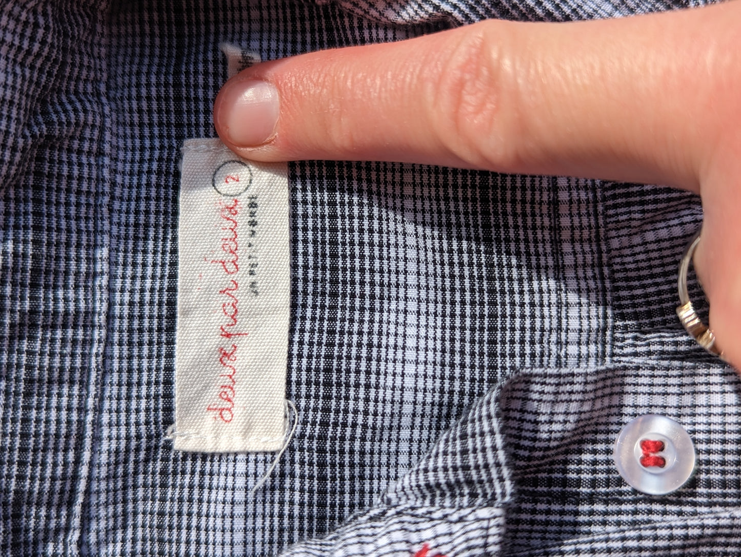 Chemise 2ans deux par deux
