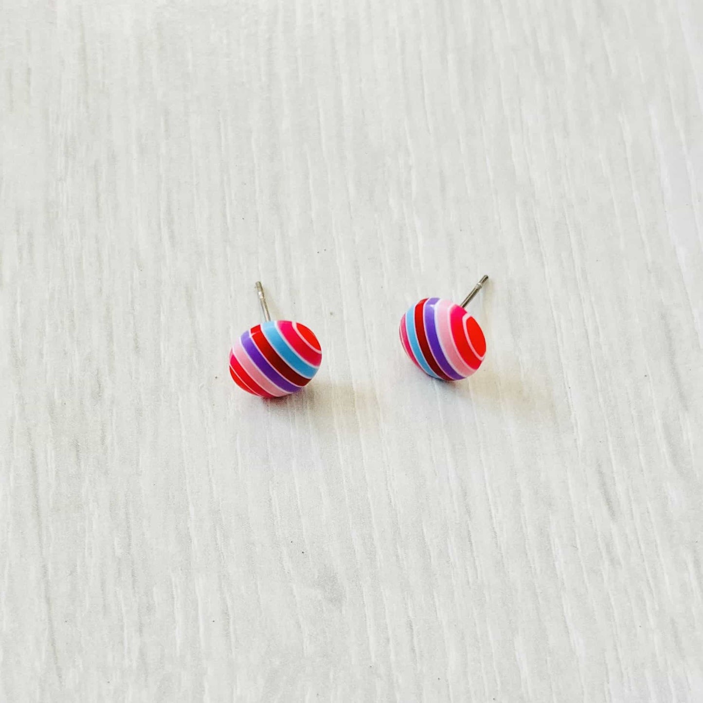 Boucles d'oreilles Bonbons Arc-en-ciel Bijoux doigts de fée