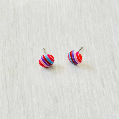 Boucles d'oreilles Bonbons Arc-en-ciel Bijoux doigts de fée