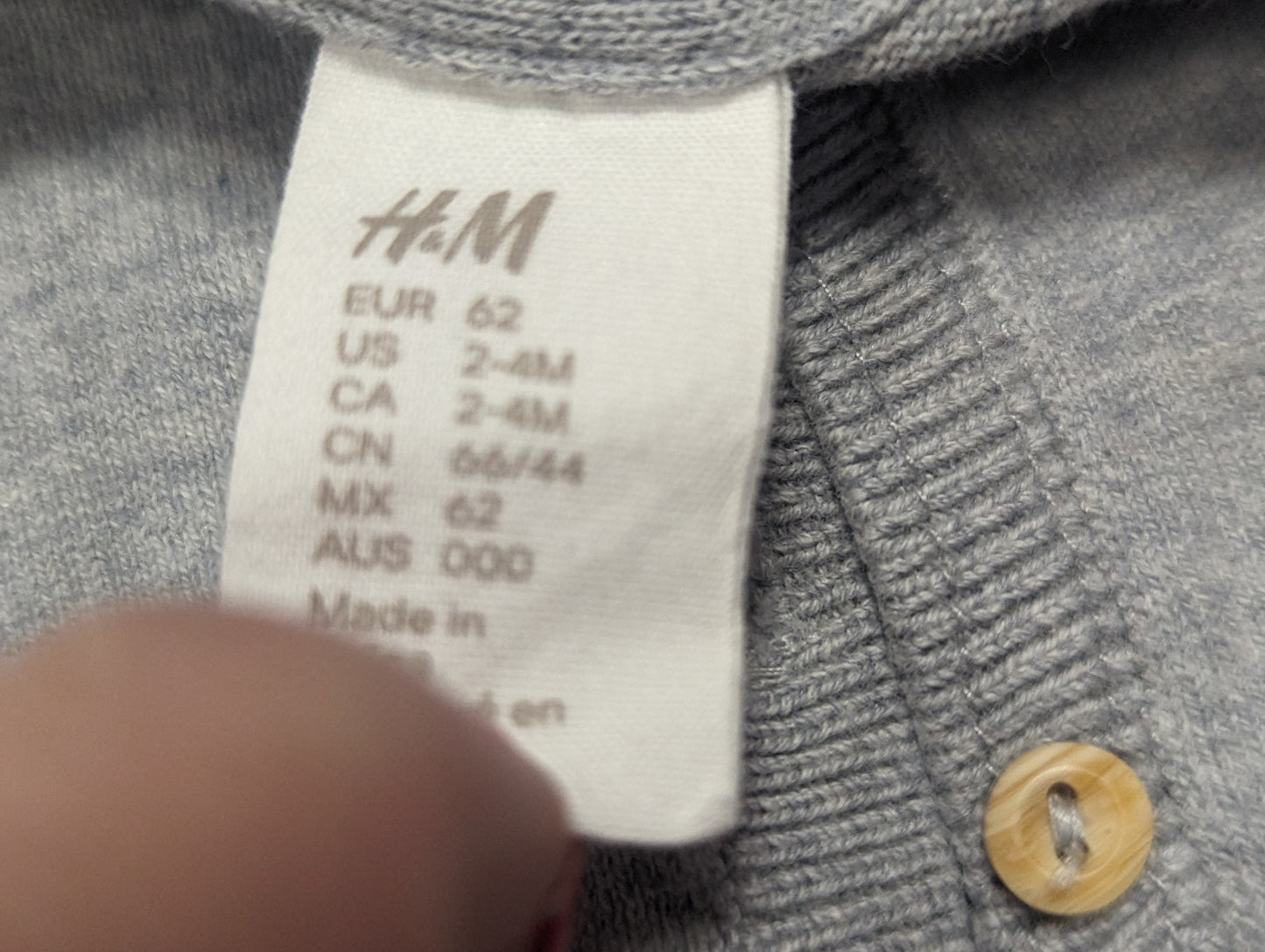 Veste 2-4mois H&M