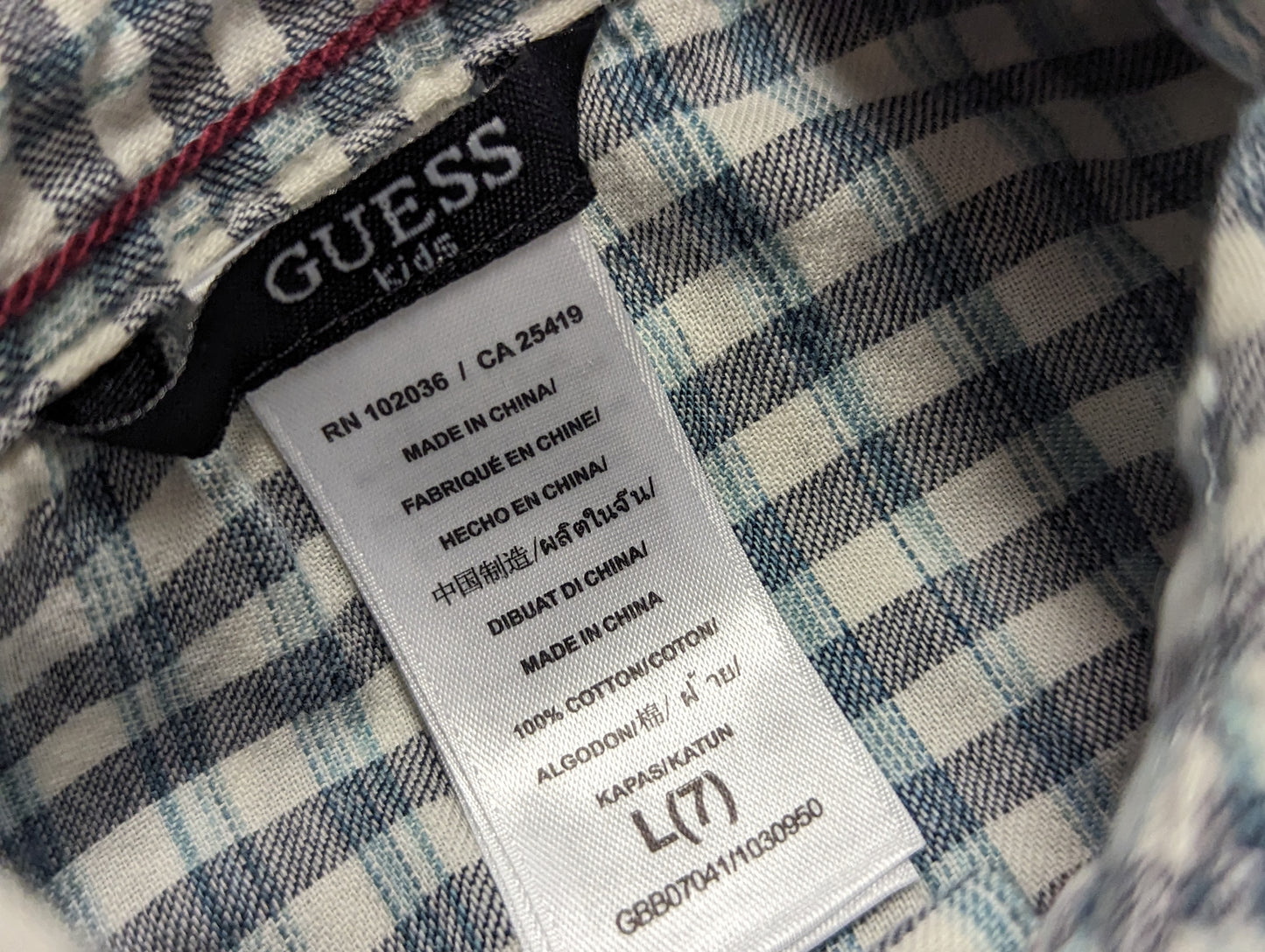 Chemise 7ans Guess