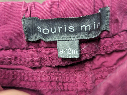 Short 9-12mois Souris mini