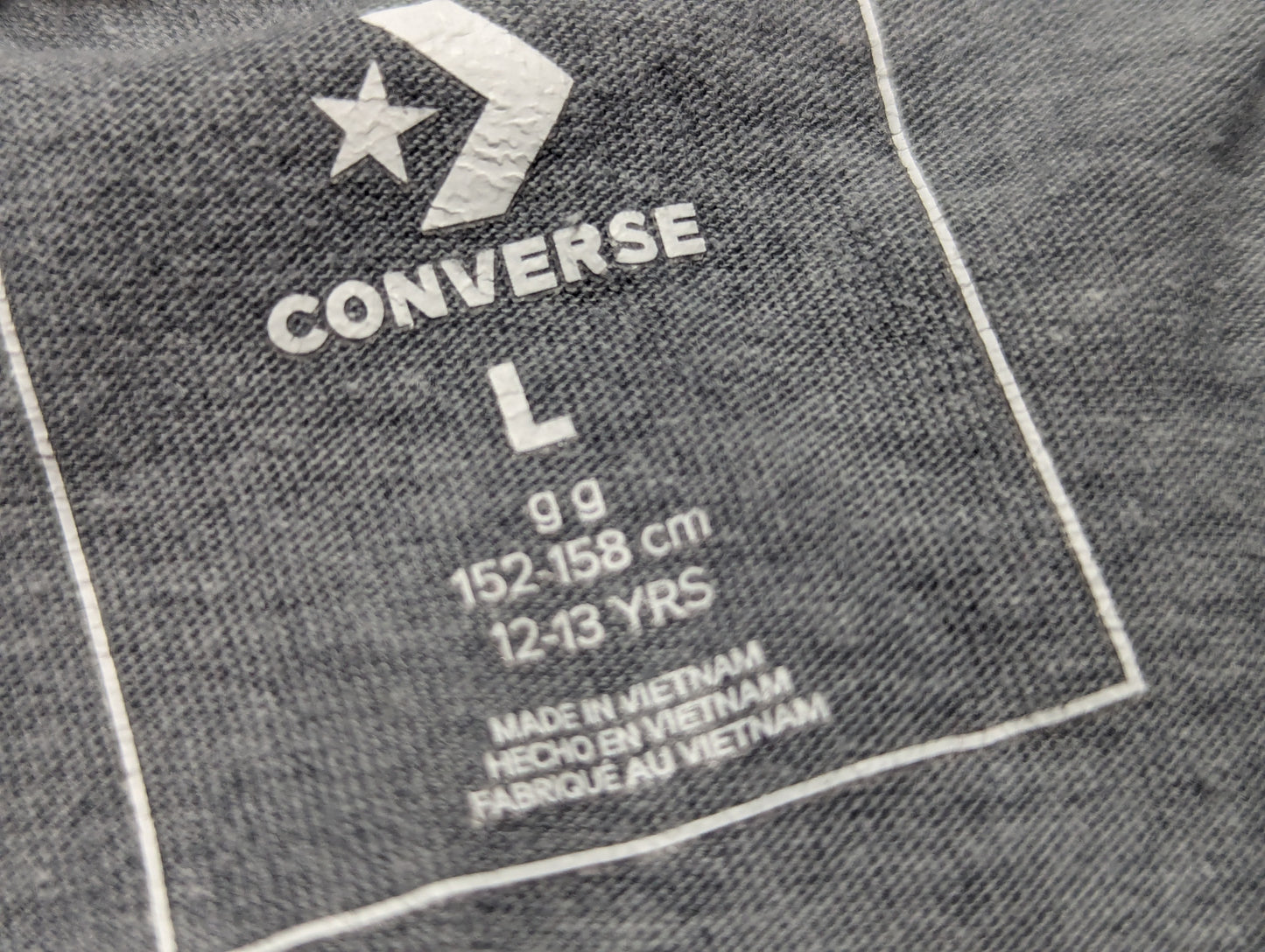 Chandail 12-13ans Converse