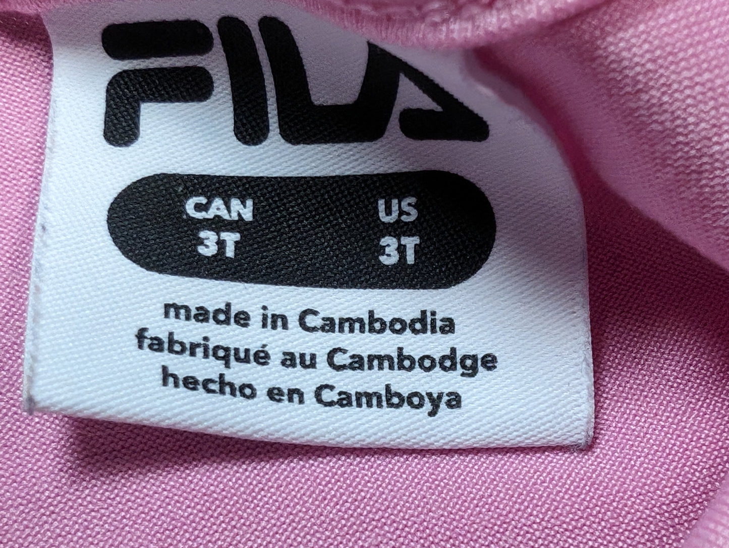 Camisole sport 3ans Fila*