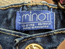 Load image into Gallery viewer, Jeans à bretelles 18-24mois Minoti

