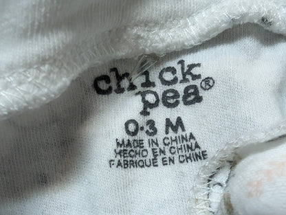 Pyjama et bandeau 0-3mois Chick pea*