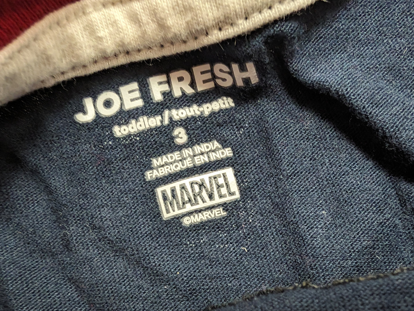 Chandail 3ans Joe Fresh Marvel