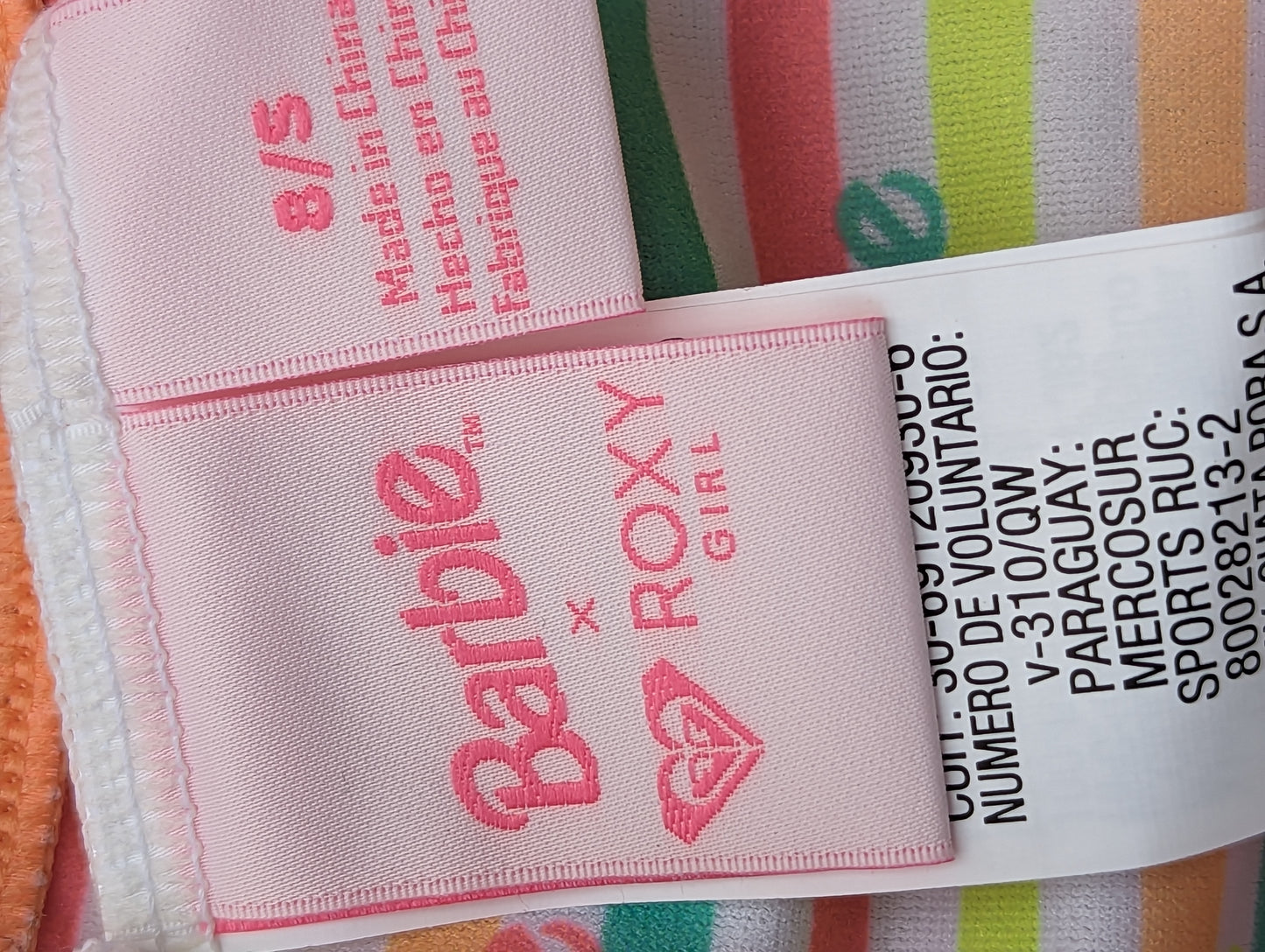 Maillot 8ans Barbie Roxy Neuf