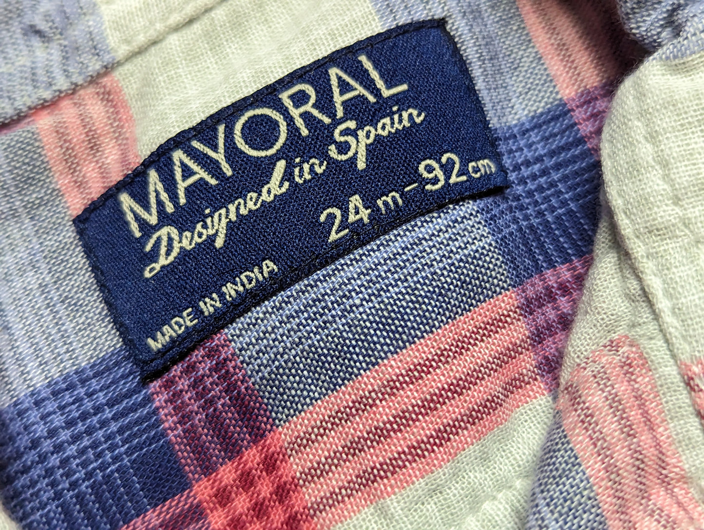 Chemise 24mois Mayoral