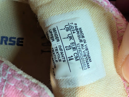 Chaussures gr 7 jeune enfant Converse*