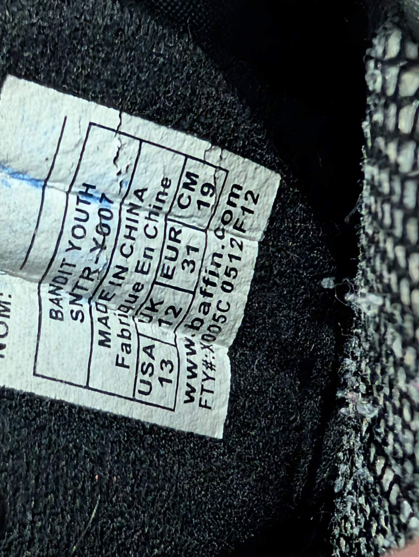 Bottes hiver gr 13 enfant Baffin