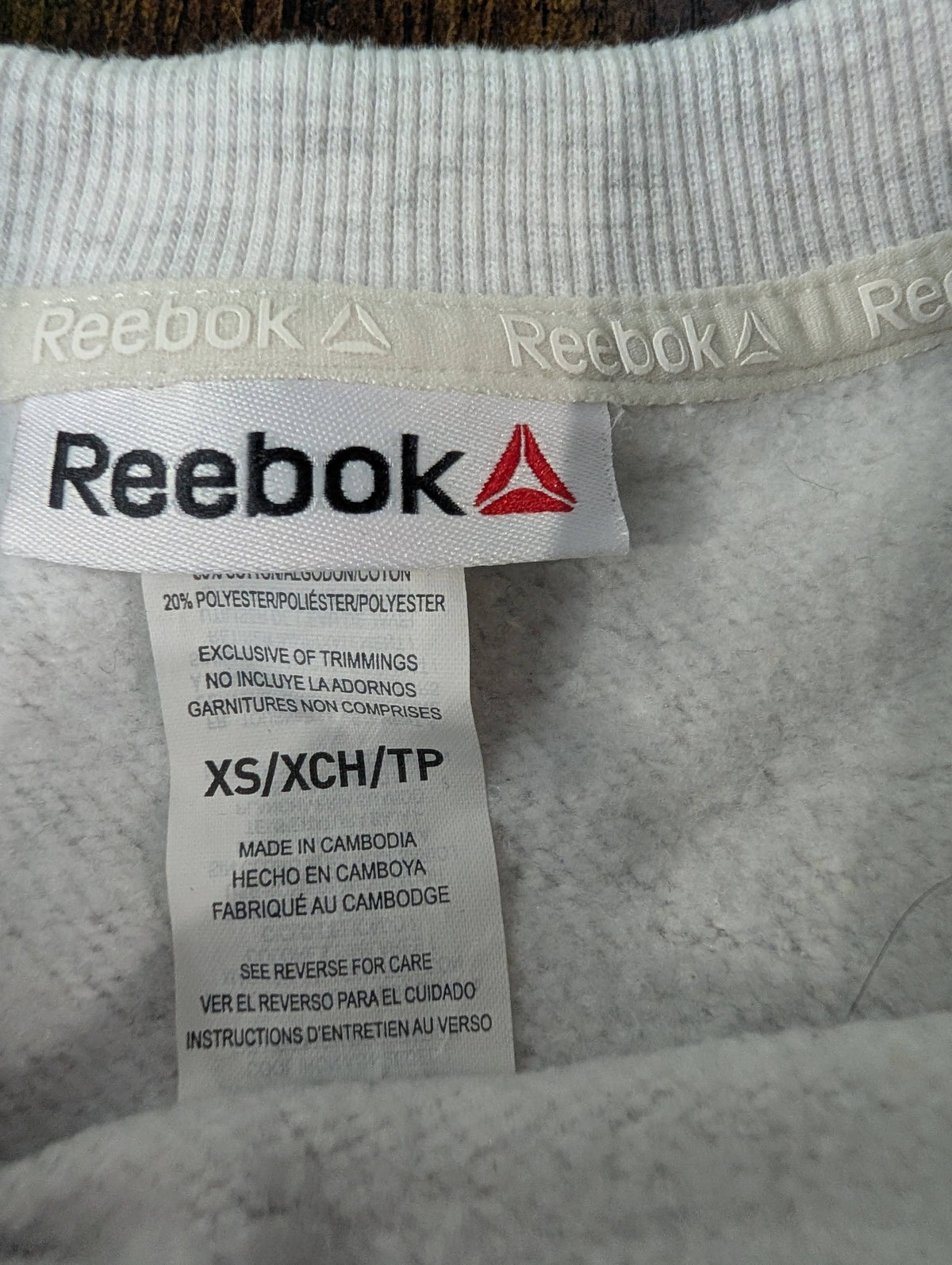 Chandail Xsmall Reebok