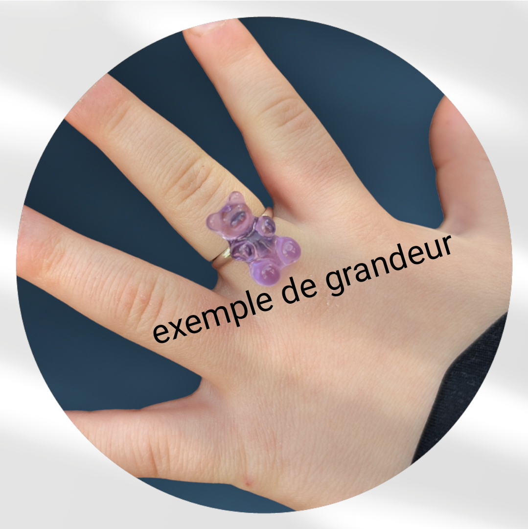 Bague ajustable Bijoux doigts de fée