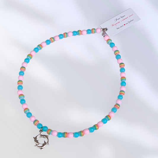 Collier Dauphins Bijoux doigts de fée