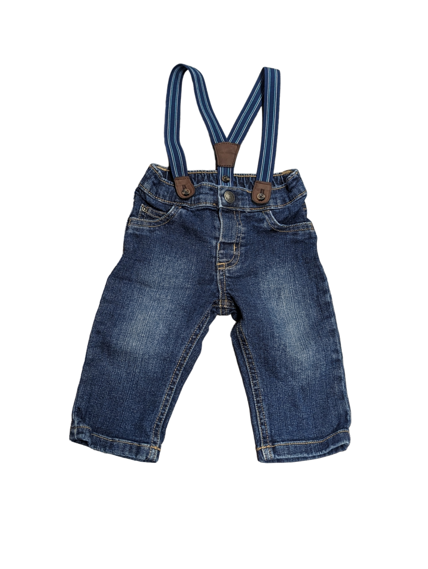 Jeans avec bretelles 6mois Carters (C:SD)