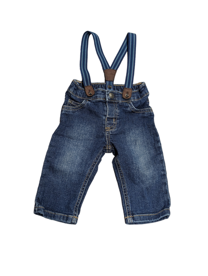 Jeans avec bretelles 6mois Carters (C:SD)