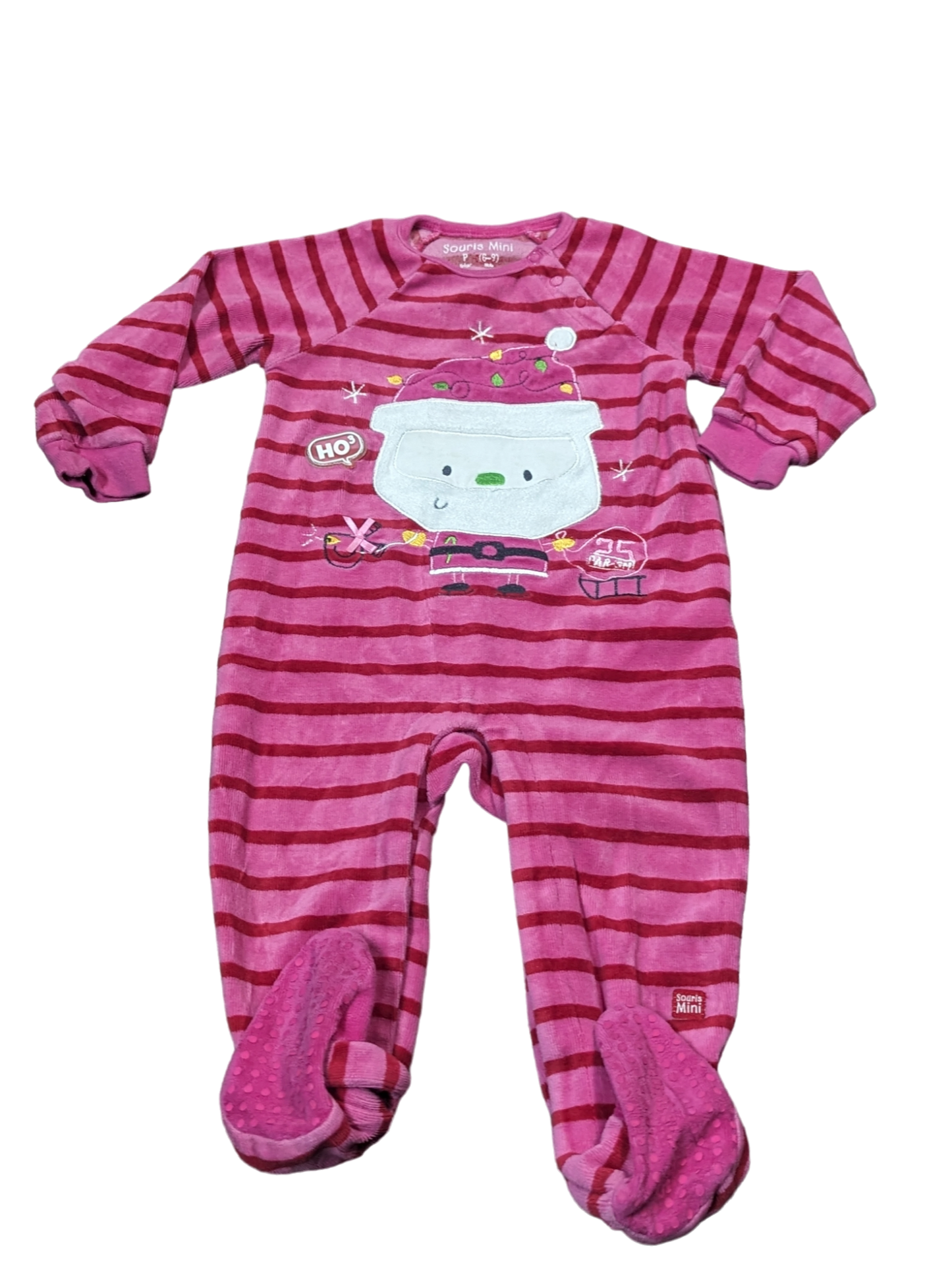 Pyjama velours 6-9mois Souris mini (C:KL)