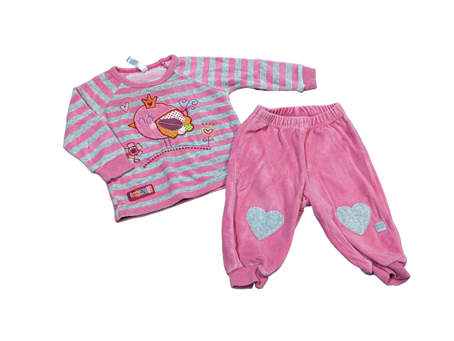 Pyjama velours 6-9mois Souris mini (C:KL)