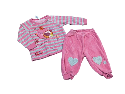 Pyjama velours 6-9mois Souris mini (C:KL)