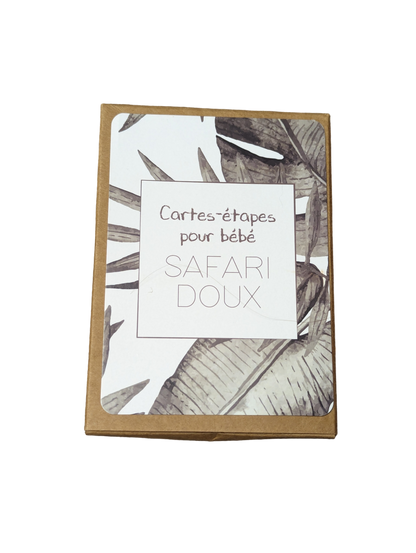 Carte-étapes pour bébé, Safari doux (C:AJ)