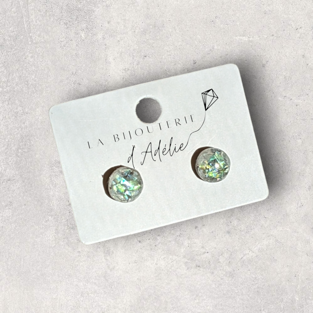 Boucle d'oreilles 8mm La bijouterie d'Adélie