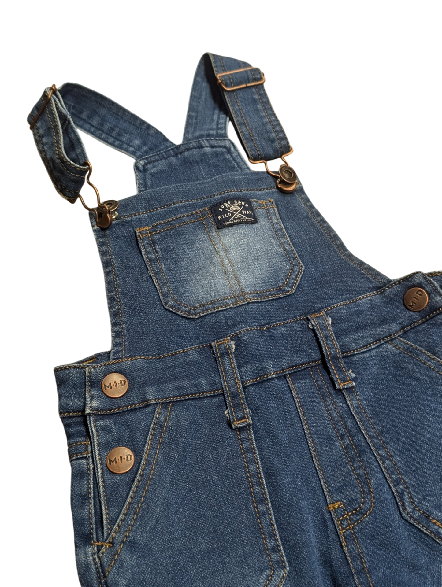 Salopette denim 3-6mois M.I.D Neuf