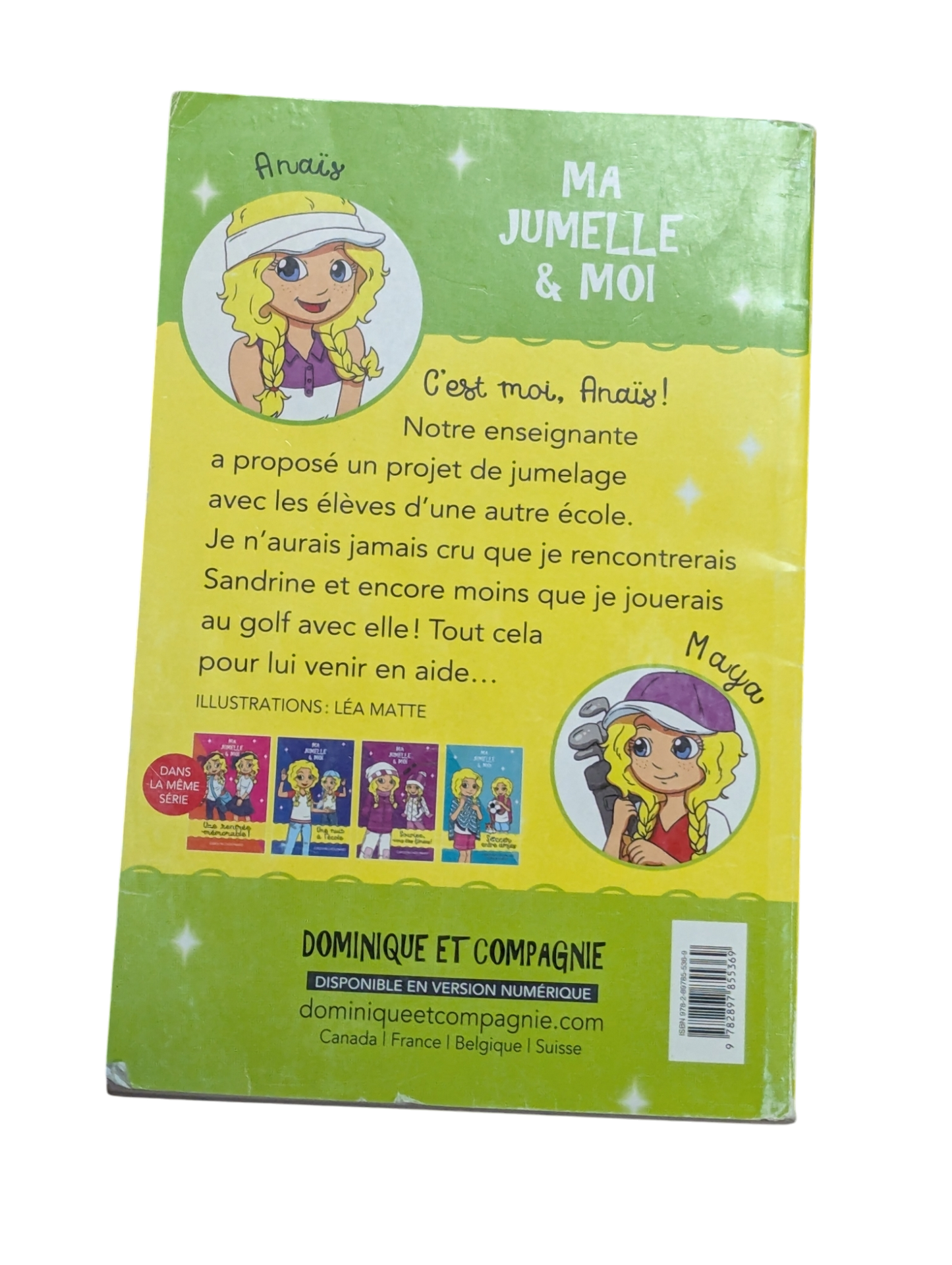 Livre Ma jumelle et moi Le tournoi de l'amitié