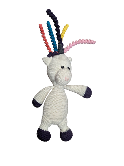 Peluche Licorne Tricot