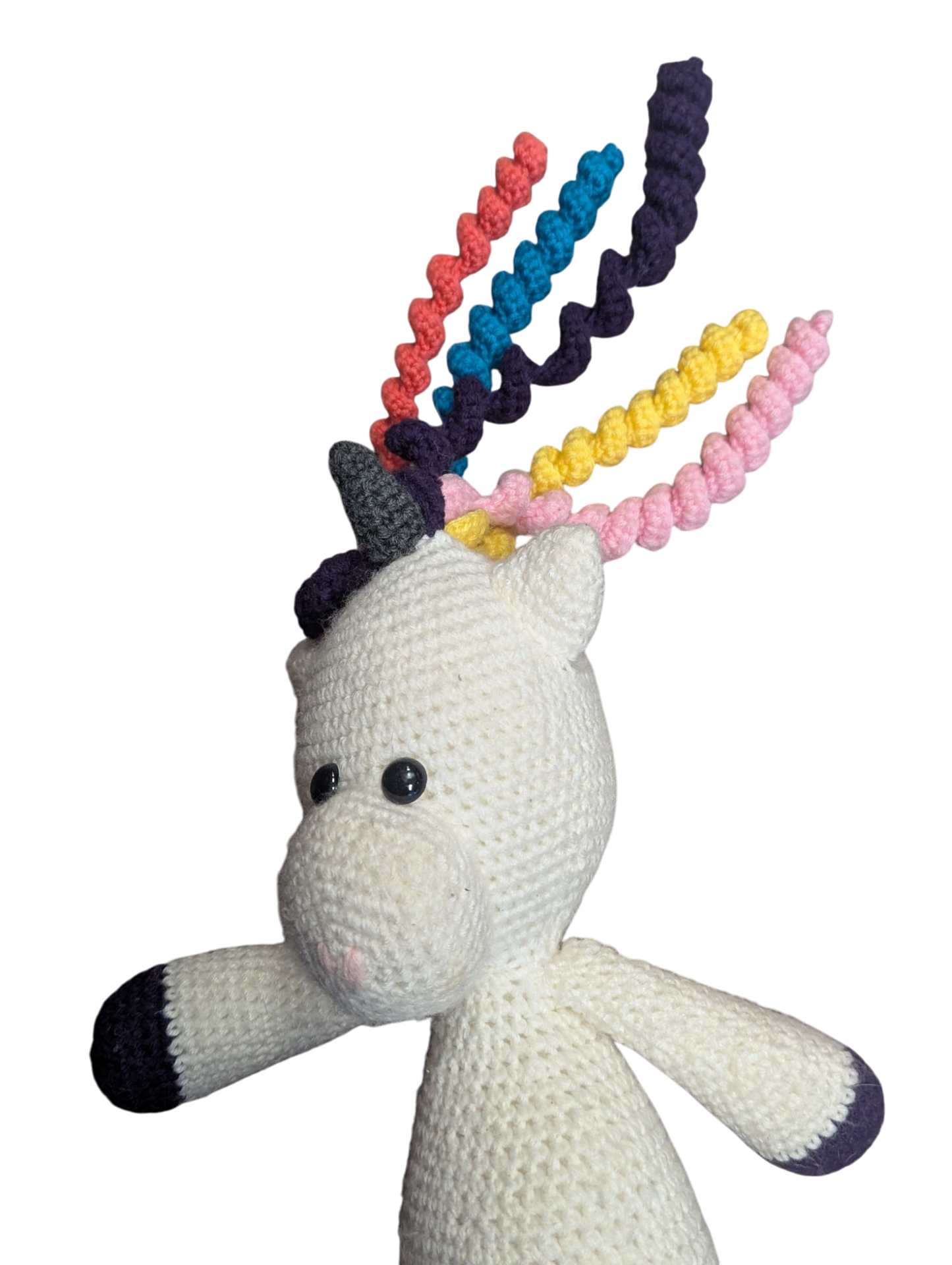 Peluche Licorne Tricot