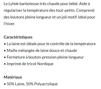 Ensemble une-pièce 0-3mois Reima (C:AJ)