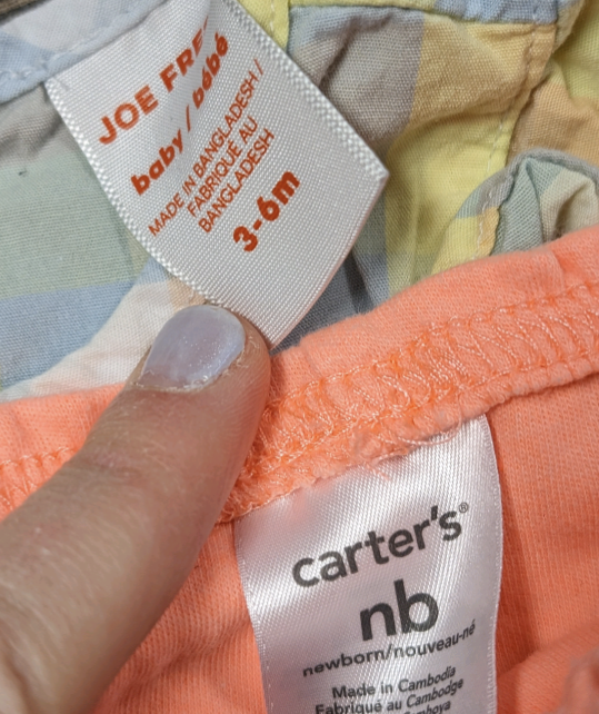 Ensemble 3-6mois Joe Fresh et Carters