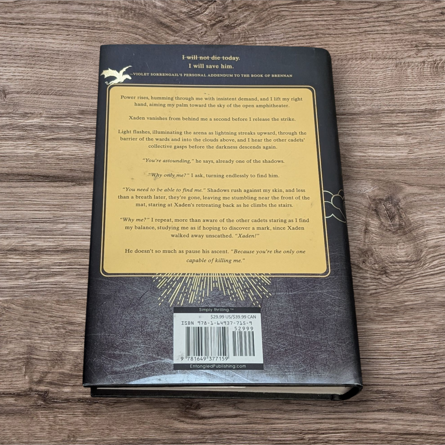 Livre The Empyrean ONYX STORM Rebecca Yarros Format standardNeuf