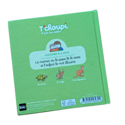 Livre T'Choupi au zoo