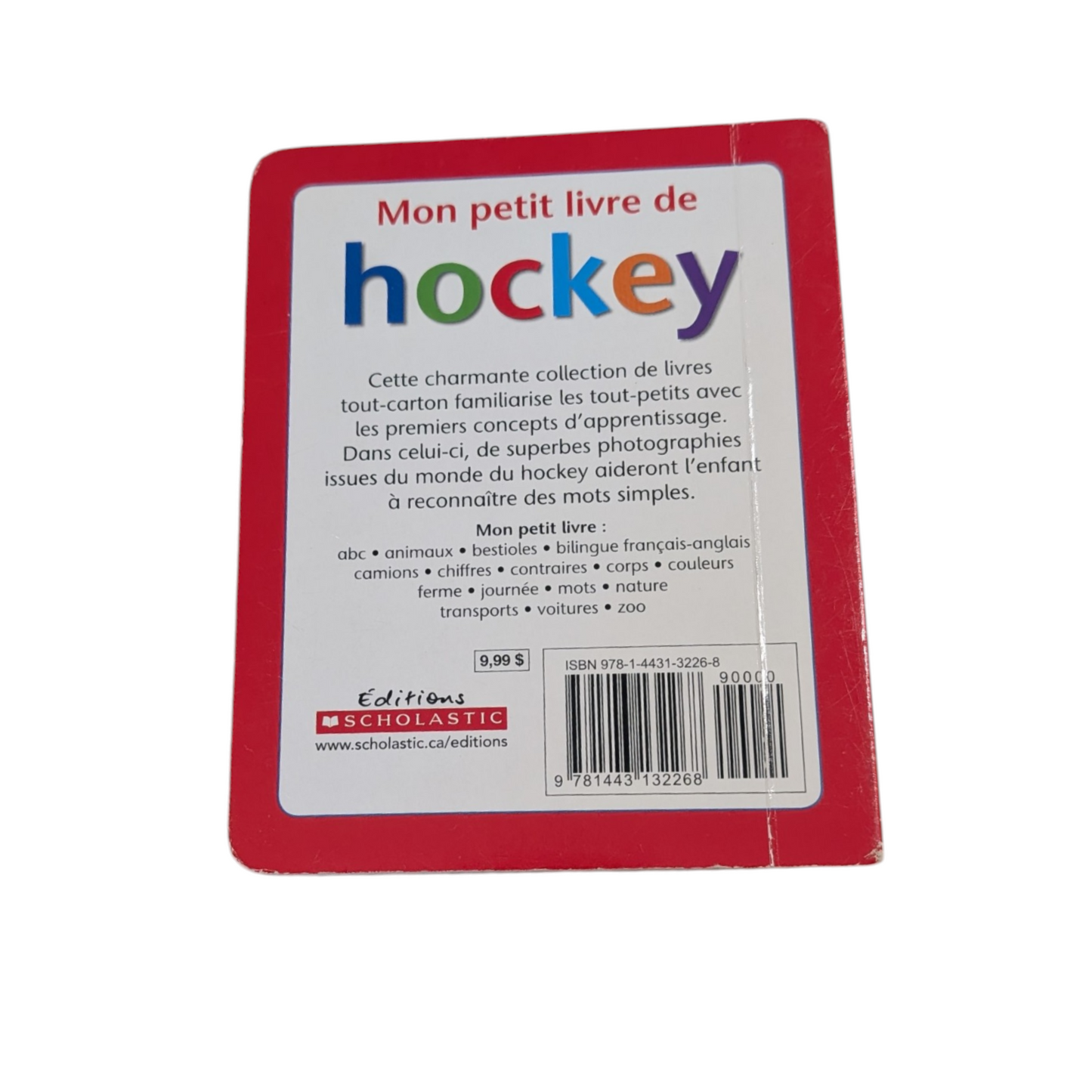 Livre Mon petit livre de Hockey