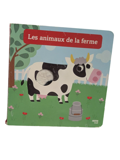 Livre sensoriel Les animaux de la ferme*