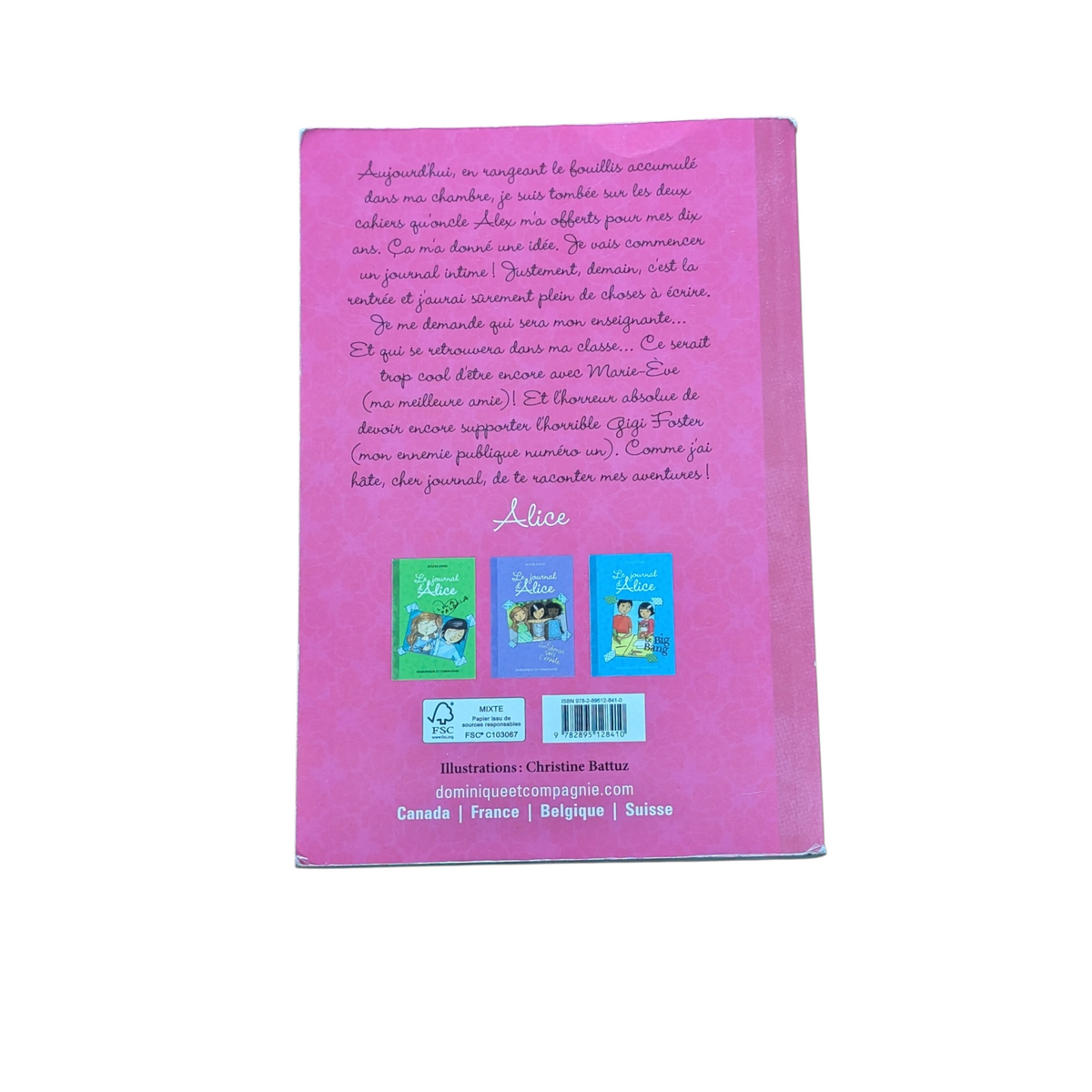 Livre Le journal d'Alice T.1