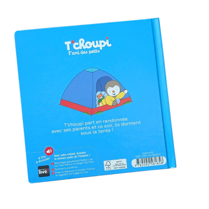 Livre T'Choupi fait du camping