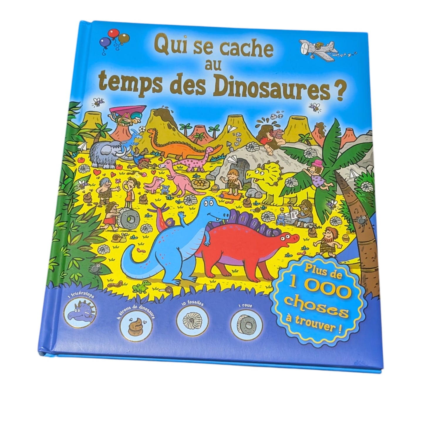 Livre Qui se cache au temps des Dinosaures?