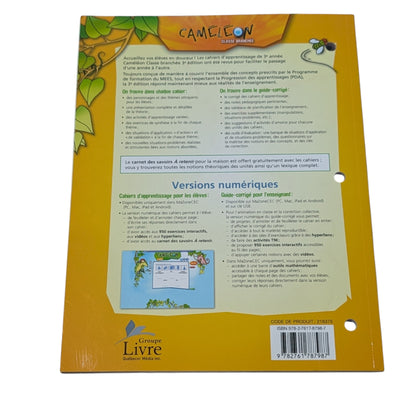 Livre Caméléon Mathématique de 3e année NEUF