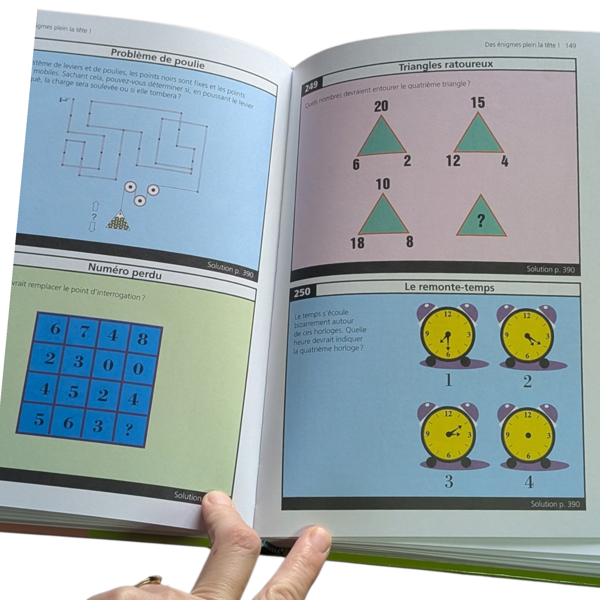 Livre Des enigmes plein la tête!