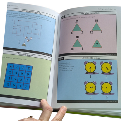 Livre Des enigmes plein la tête!