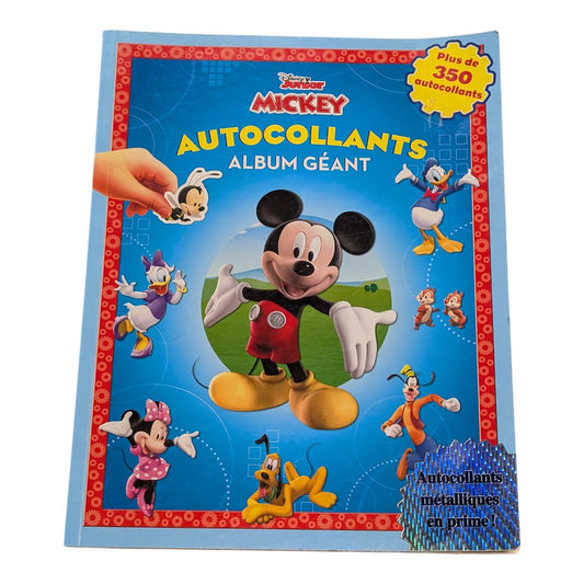 Album géant d'autocollants La maison de Mickey Neuf