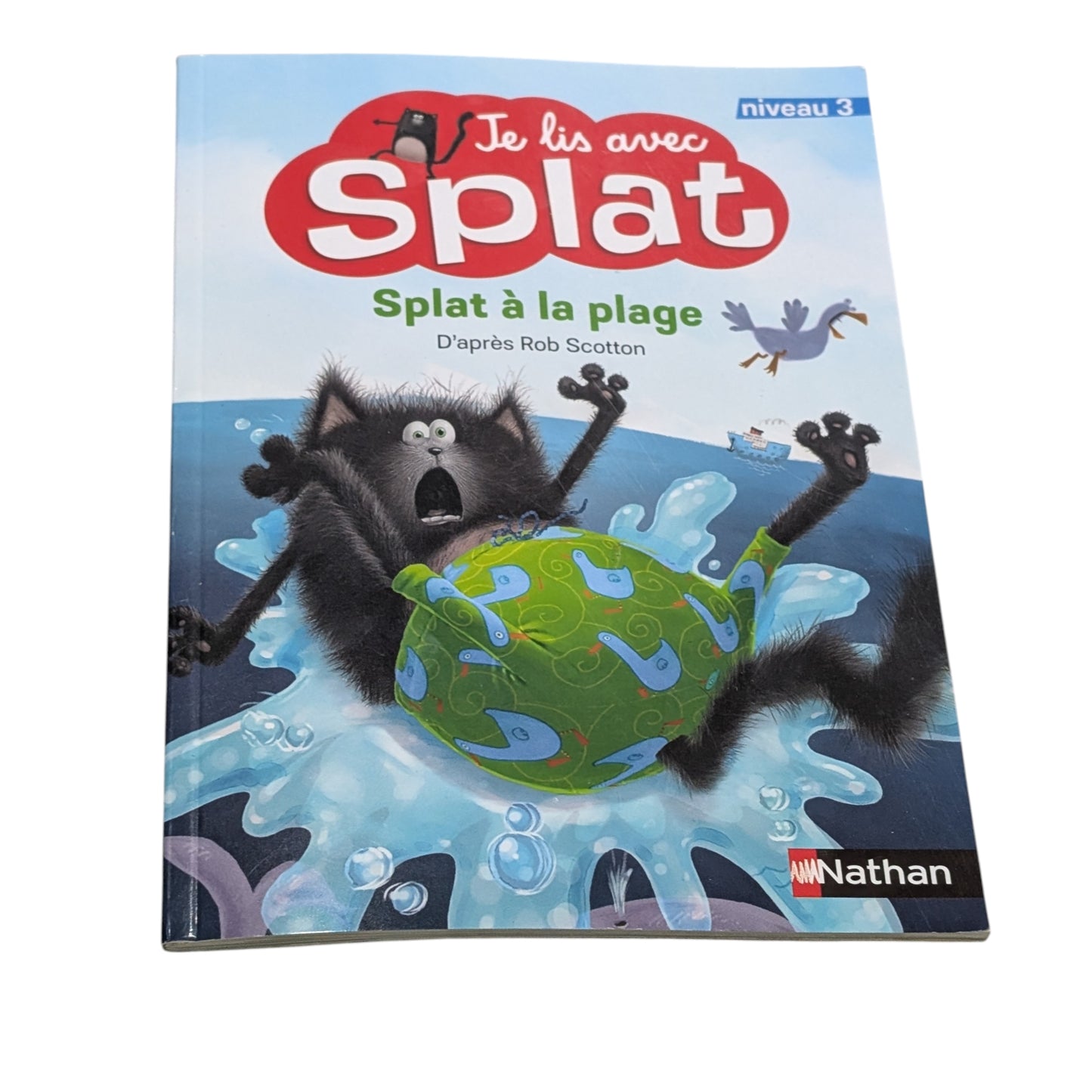 Livre Spat à la plage - Je lis avec Splat