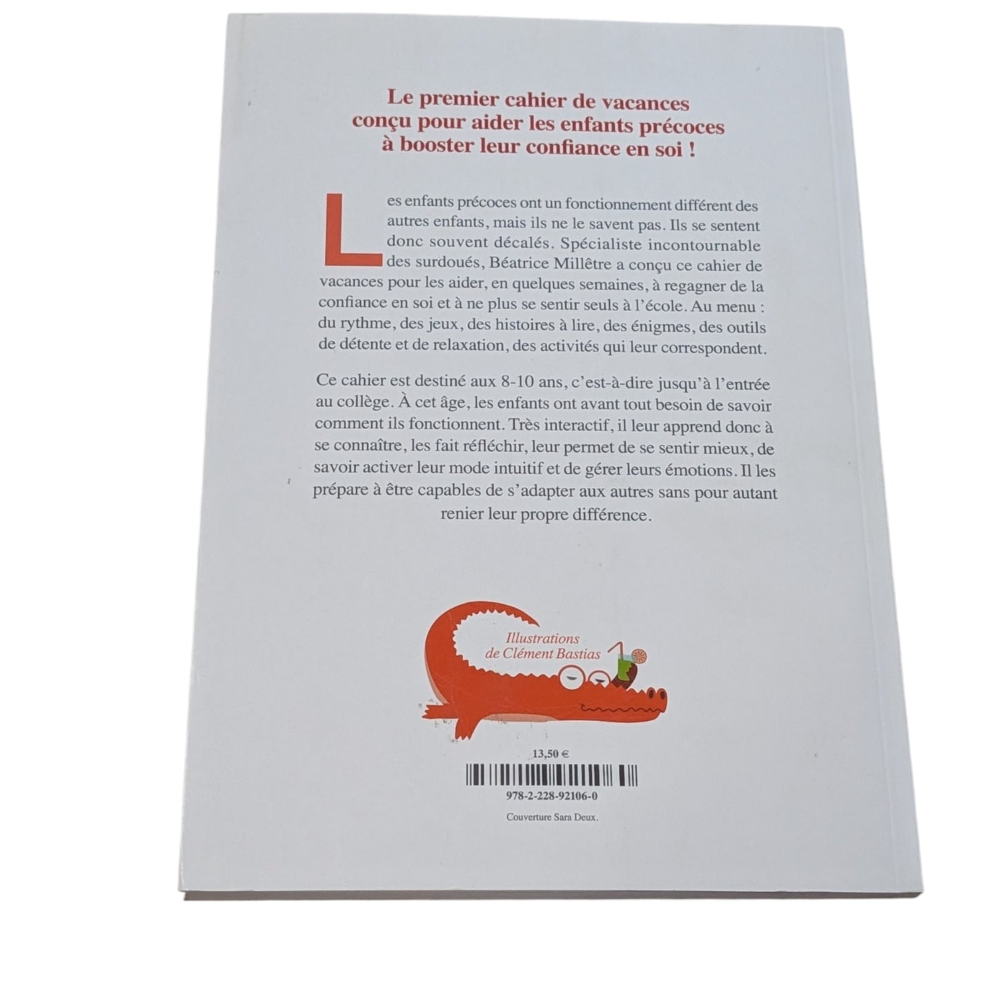 Livre Cahier de vacances pour enfants précoces NEUF