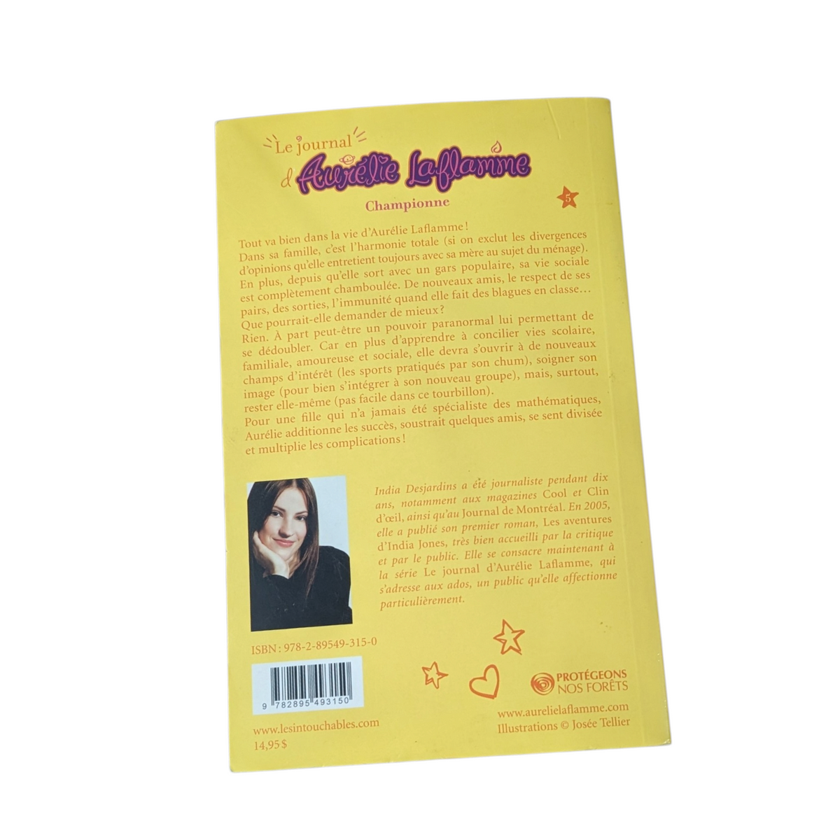 Livre Championne - Le journal d'Aurélie Laflamme  T.5