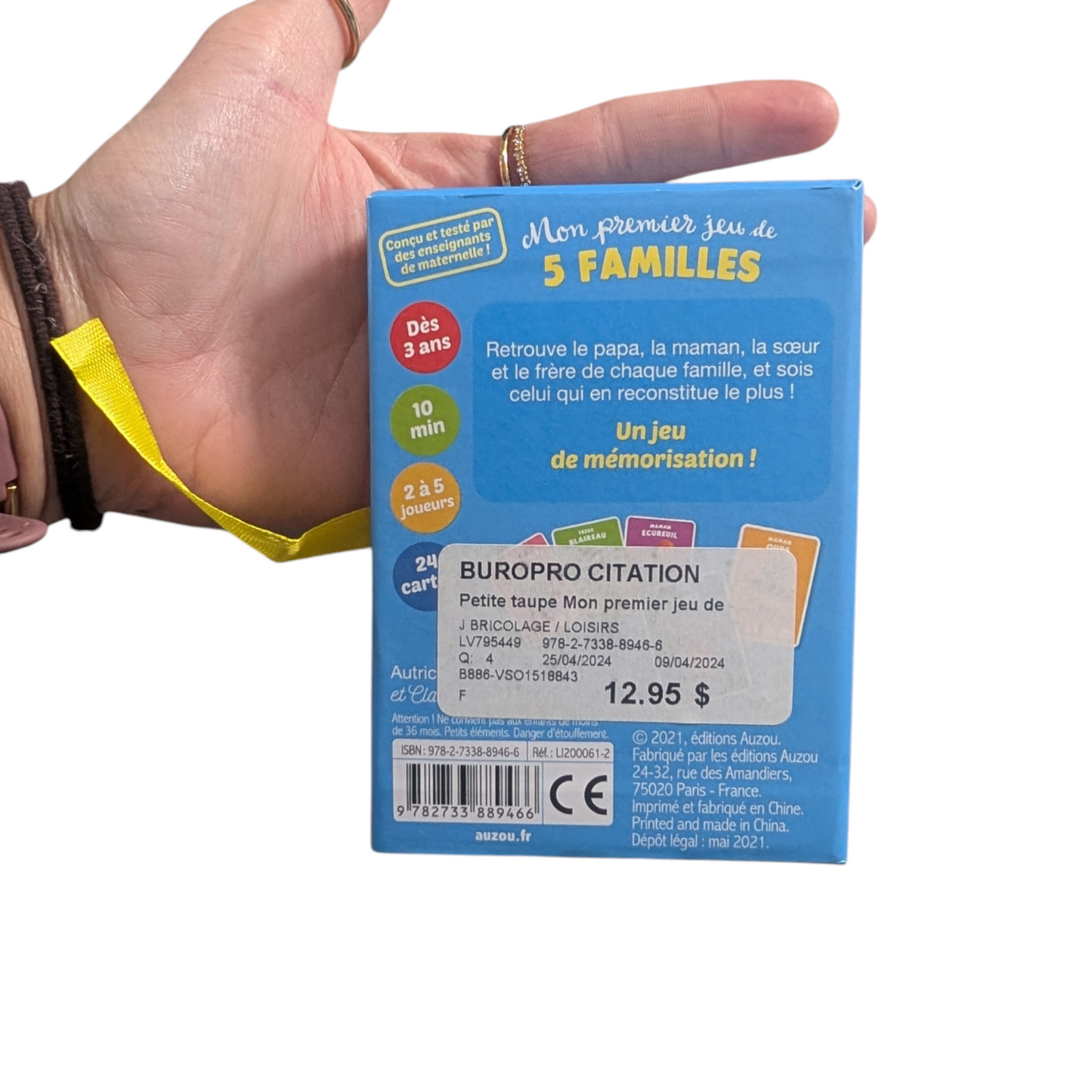 Mon premier jeu de 5 familles AUZOU