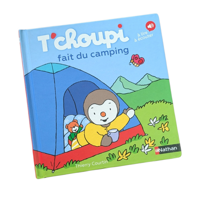 Livre T'Choupi fait du camping