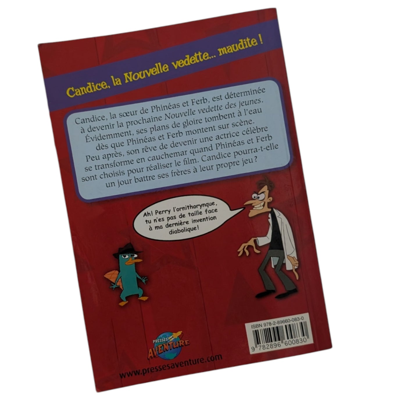 Livre Phinéas et Ferb Vedette du jour